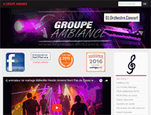 Tablet Screenshot of legroupeambiance.com